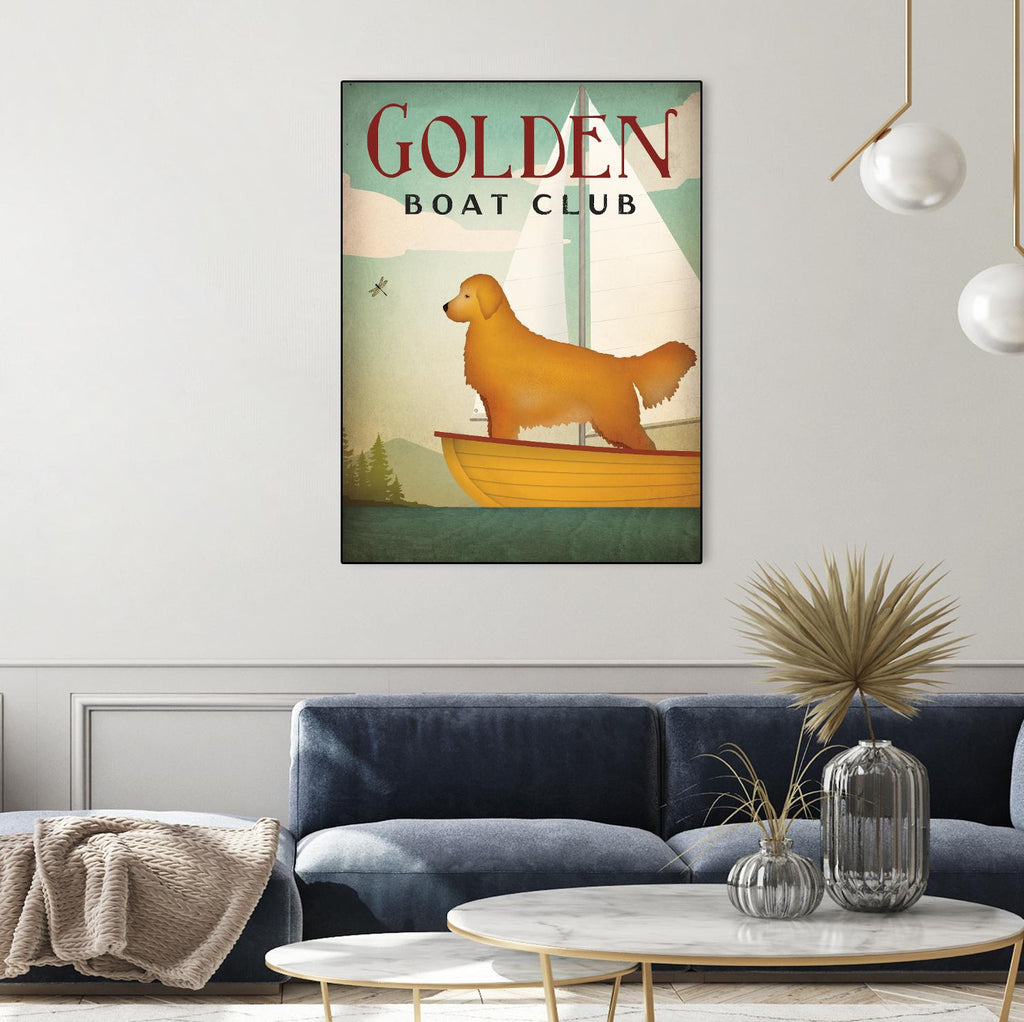 Golden Sail de Ryan Fowler sur GIANT ART - animaux bleus