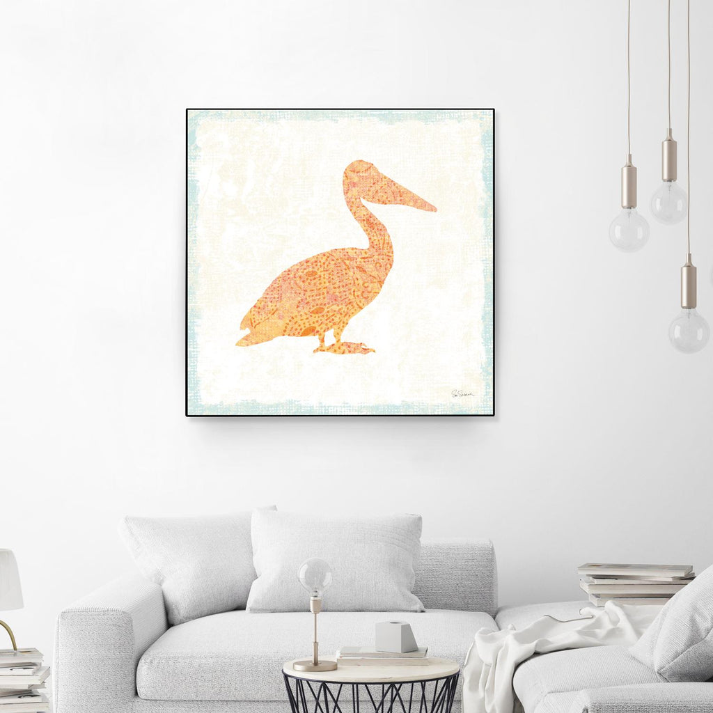 Flamingo Tropicale IX par Carol Rowan sur GIANT ART - beige tropical