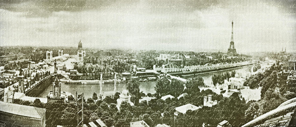 Paris Panorama by Portfolio on GIANT ART - grey city scene
