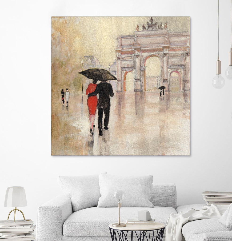 Romantic Paris II par Julia Purinton sur GIANT ART - beige vie quotidienne