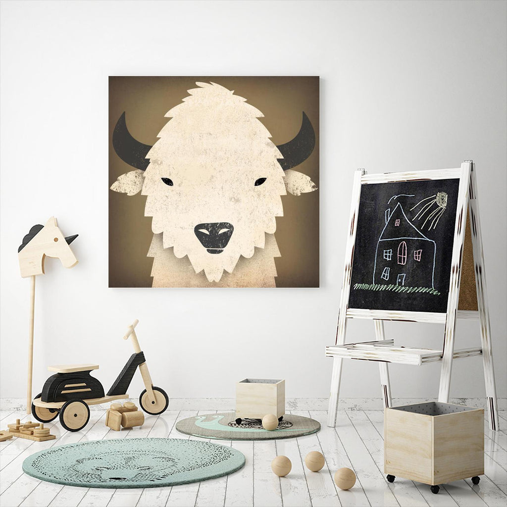 Buffalo I by Ryan Fowler on GIANT ART - beige animals