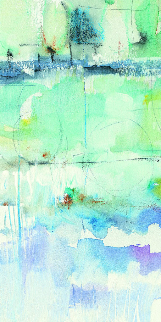 Panneau North Shore II de Mike Schick sur GIANT ART - abstrait turquoise