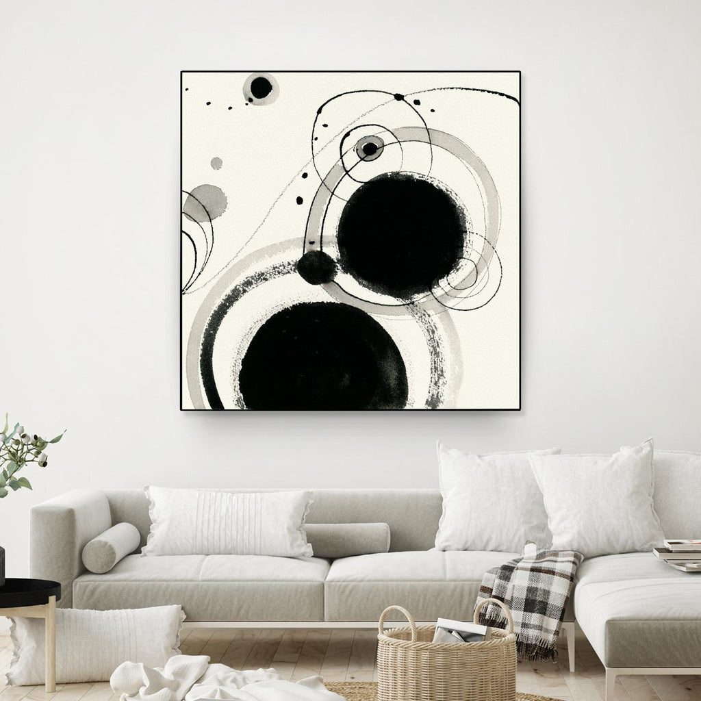 Planetary III par Shirley Novak sur GIANT ART - abstrait beige