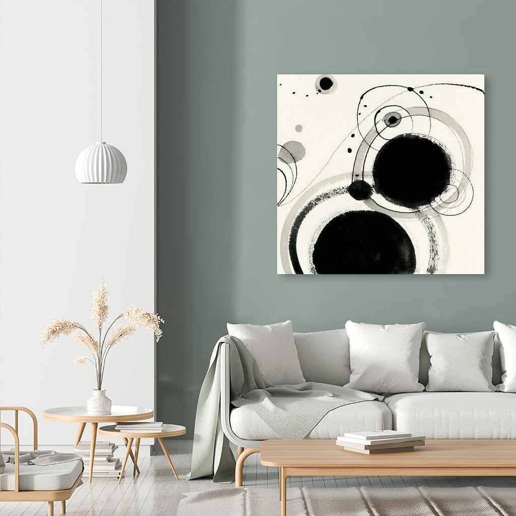 Planetary III par Shirley Novak sur GIANT ART - abstrait beige
