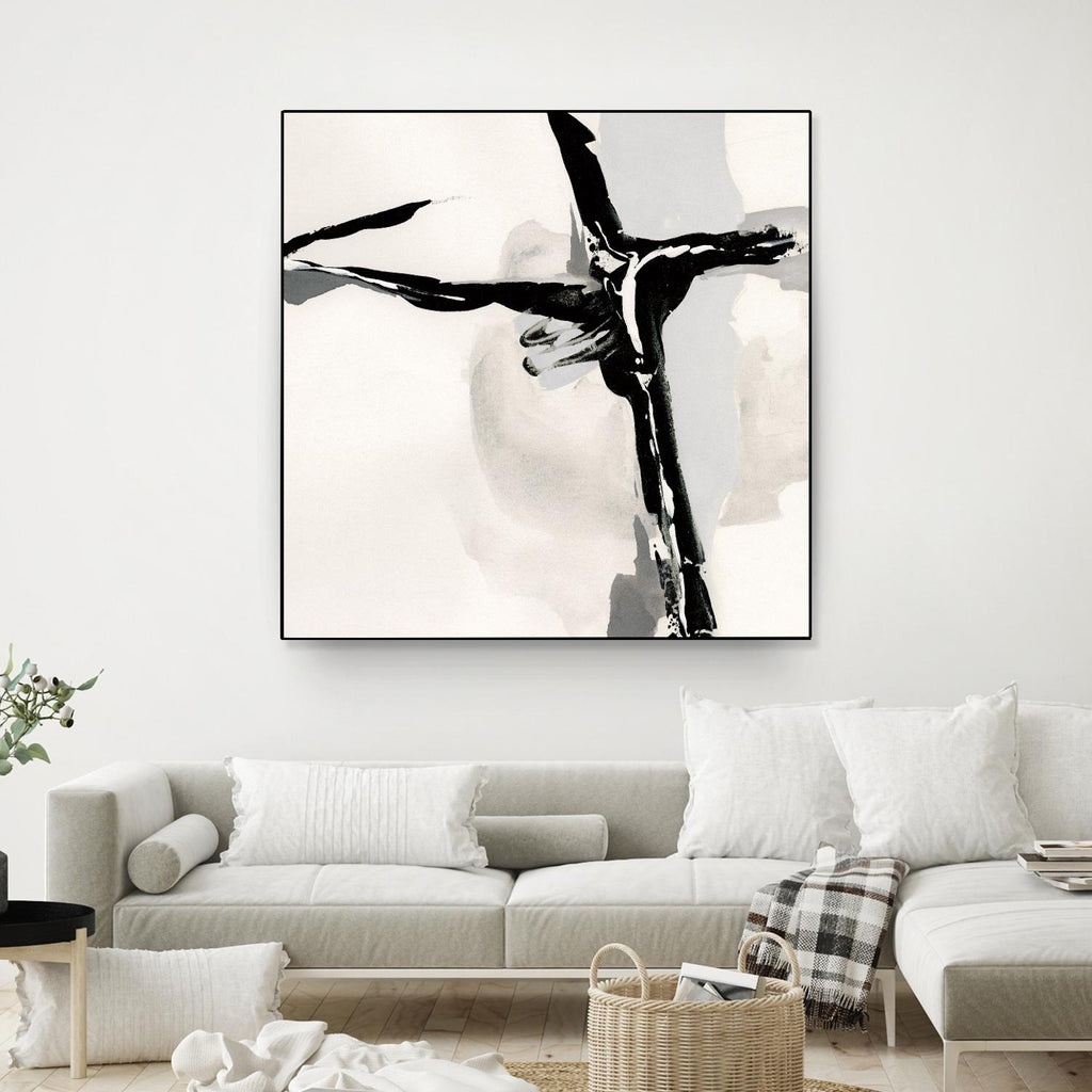Creamy Neutral II par Chris Paschke sur GIANT ART - abstrait blanc