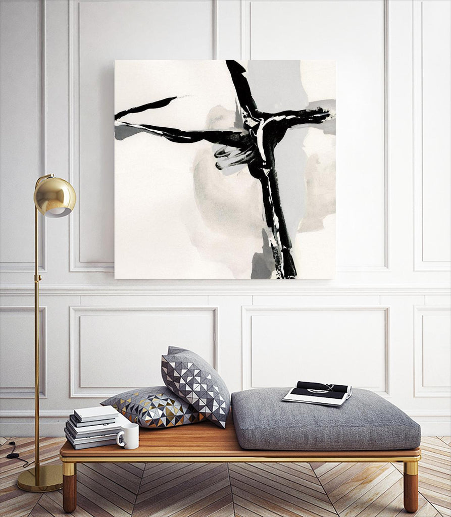 Creamy Neutral II par Chris Paschke sur GIANT ART - abstrait blanc