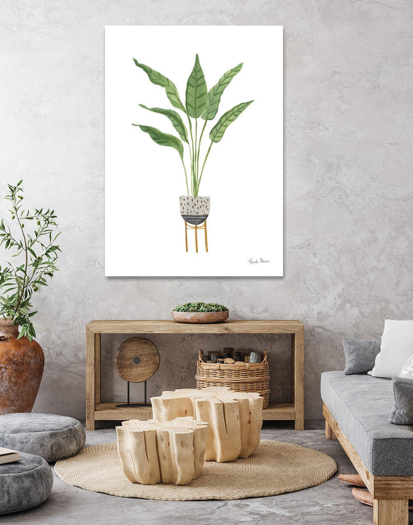 Green House Plants III by Farida Zaman sur GIANT ART - gris botanique