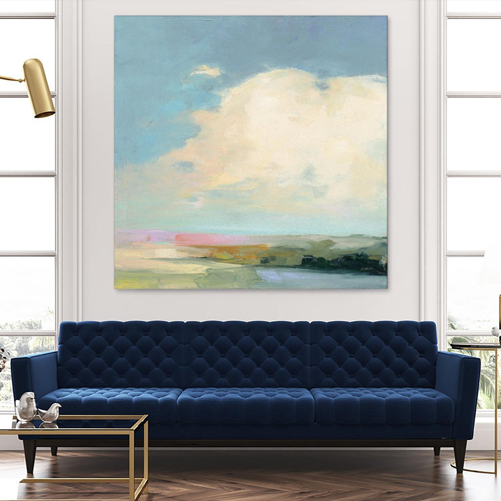 Horizon coloré II par Julia Purinton sur GIANT ART - multi abstraites