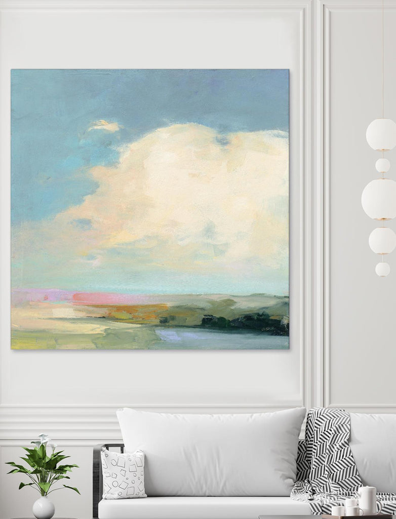 Horizon coloré II par Julia Purinton sur GIANT ART - multi abstraites