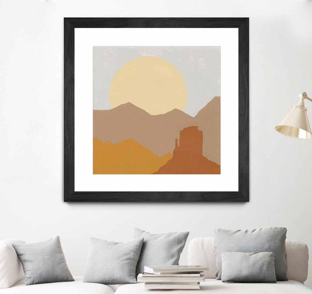 Desert Sun I par Moira Hershey sur GIANT ART - multi abstraites