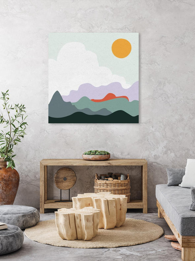 Mountainous I by Sara Zieve on GIANT ART - green landscape mountains