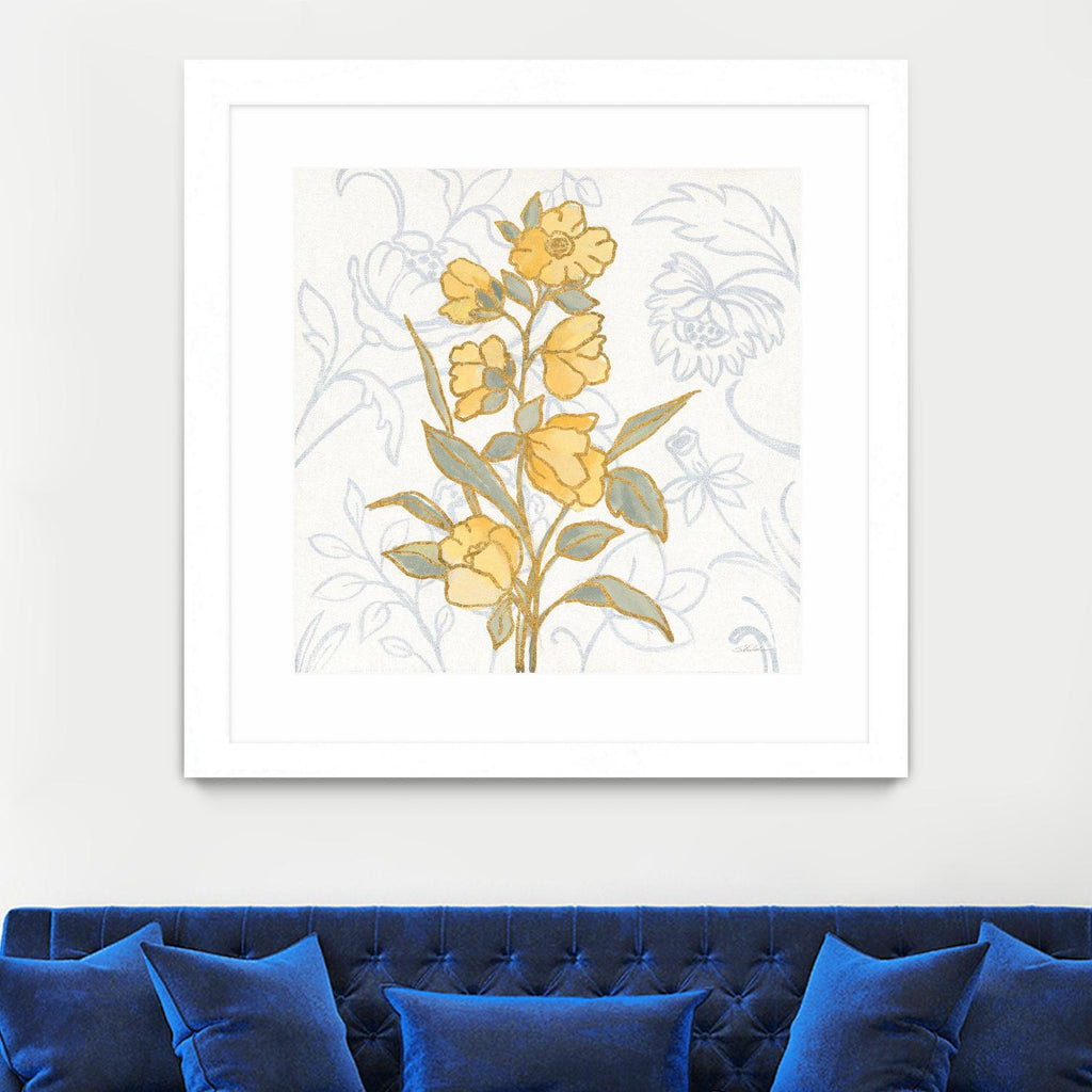 Fleur Sophistication II par Silvia Vassileva sur GIANT ART - fleurs bleues