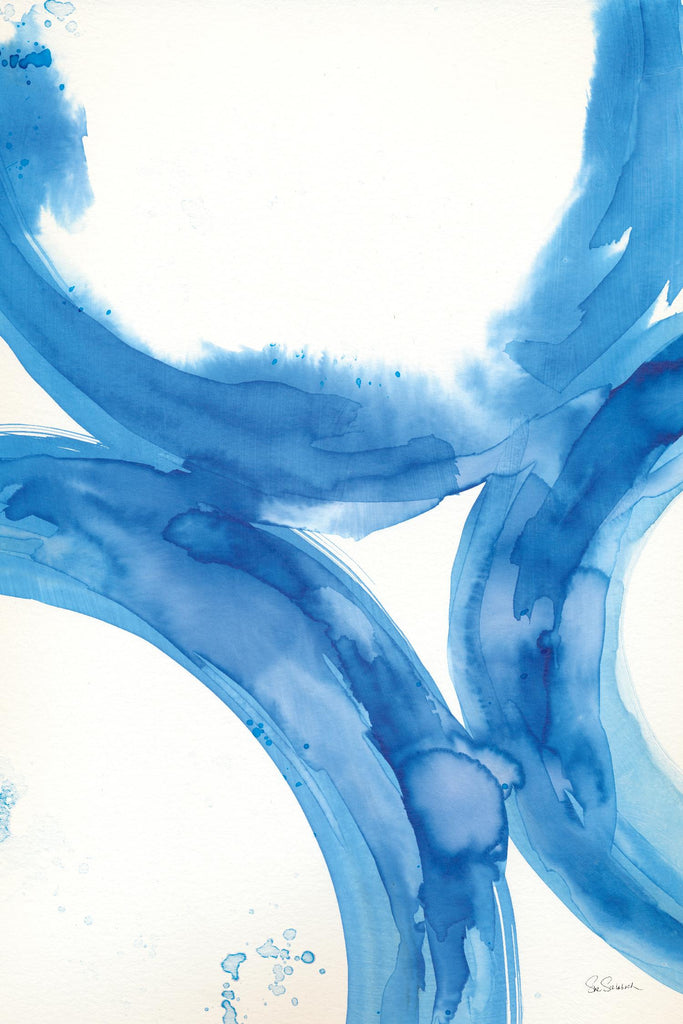 Anneaux d'eau II par Sue Schlabach sur GIANT ART - abstrait