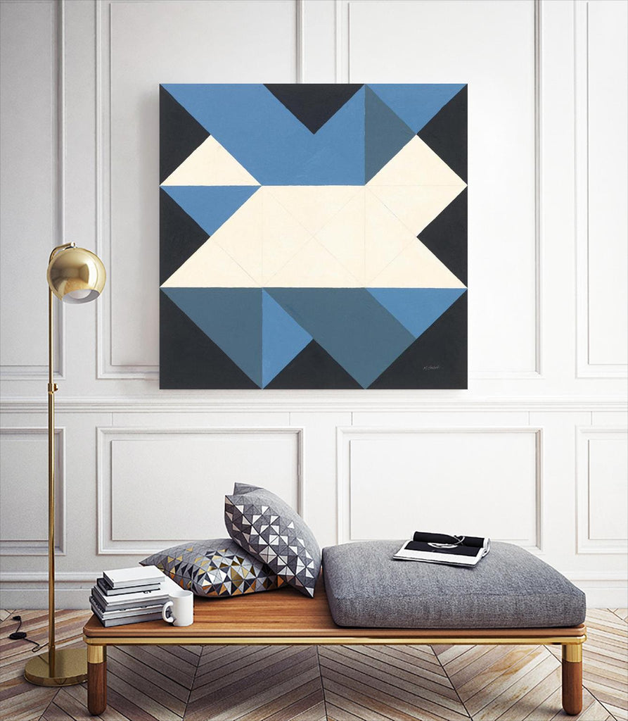 Triangles III by Mike Schick on GIANT ART - blue shapes triangles
