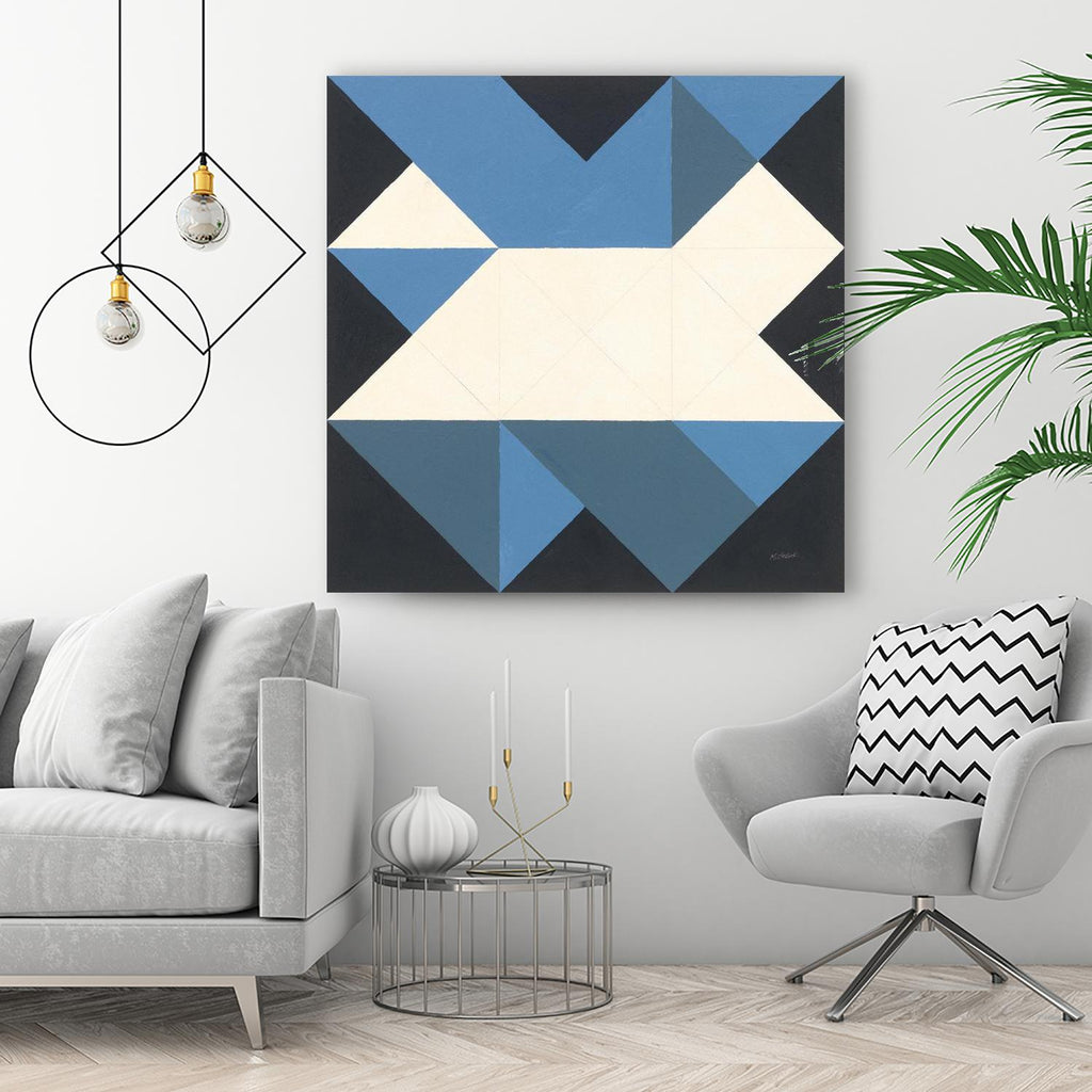 Triangles III by Mike Schick on GIANT ART - blue shapes triangles