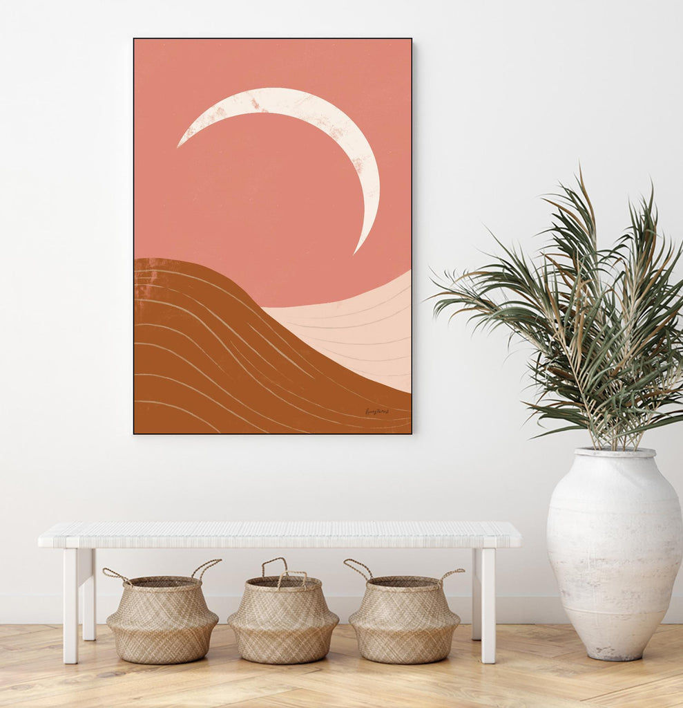 Lever de soleil dans le désert II par Becky Thorns sur GIANT ART - abstrait