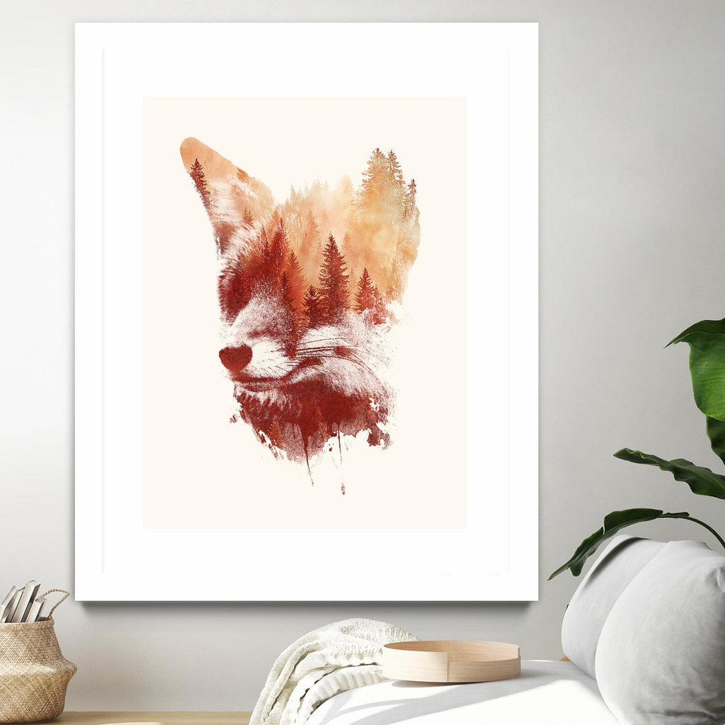 Blind Fox de Robert Farkas sur GIANT ART - animaux orange