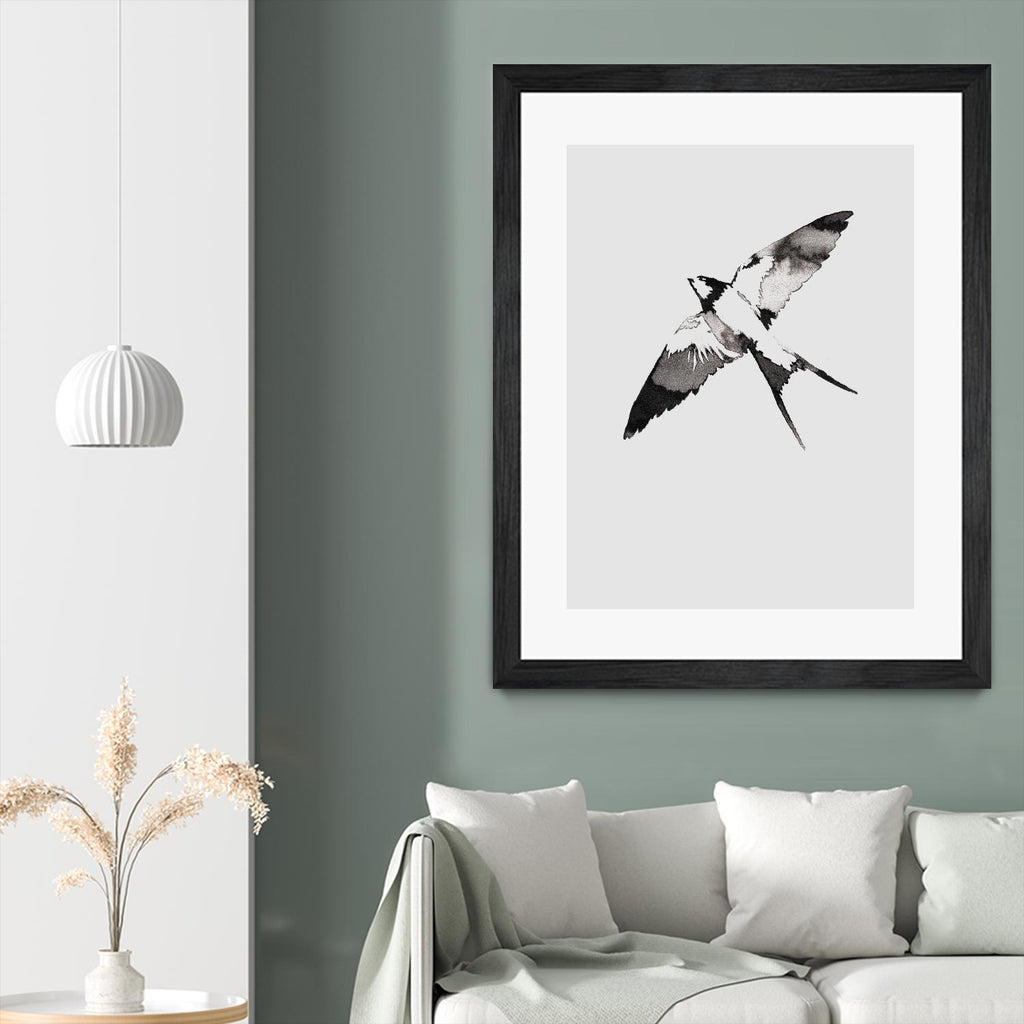 Oiseau volant III par Incado sur GIANT ART - animaux multicolores