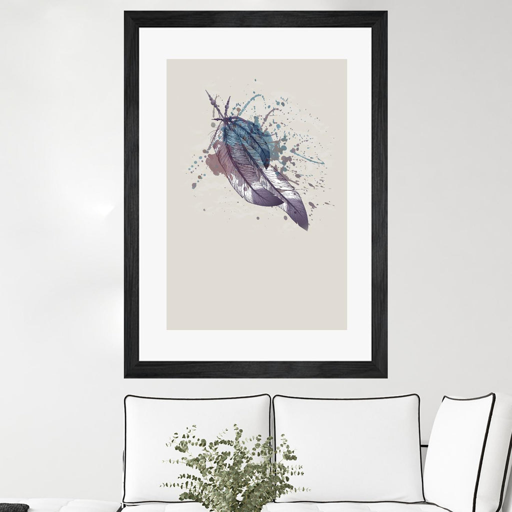 Eagle feather II by Incado on GIANT ART - multicolor floral/still life; contemporary