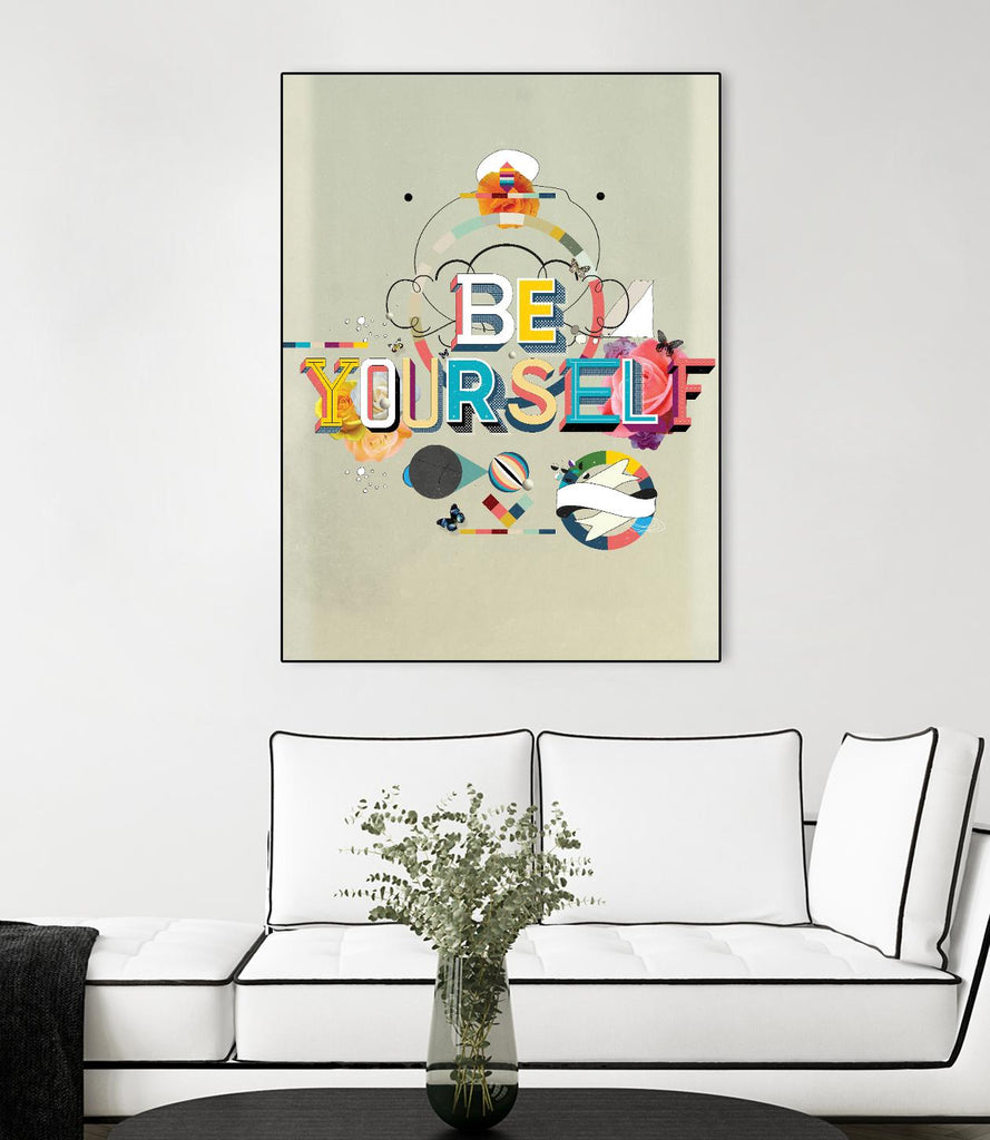 Be Yourself par Kavan & Company sur GIANT ART - multi inspirationnel, nouveauté, design/type, illustration, typographie