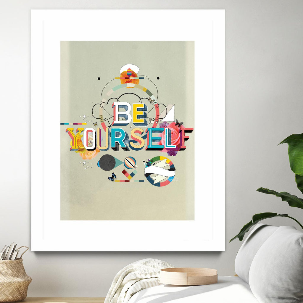 Be Yourself par Kavan & Company sur GIANT ART - multi inspirationnel, nouveauté, design/type, illustration, typographie