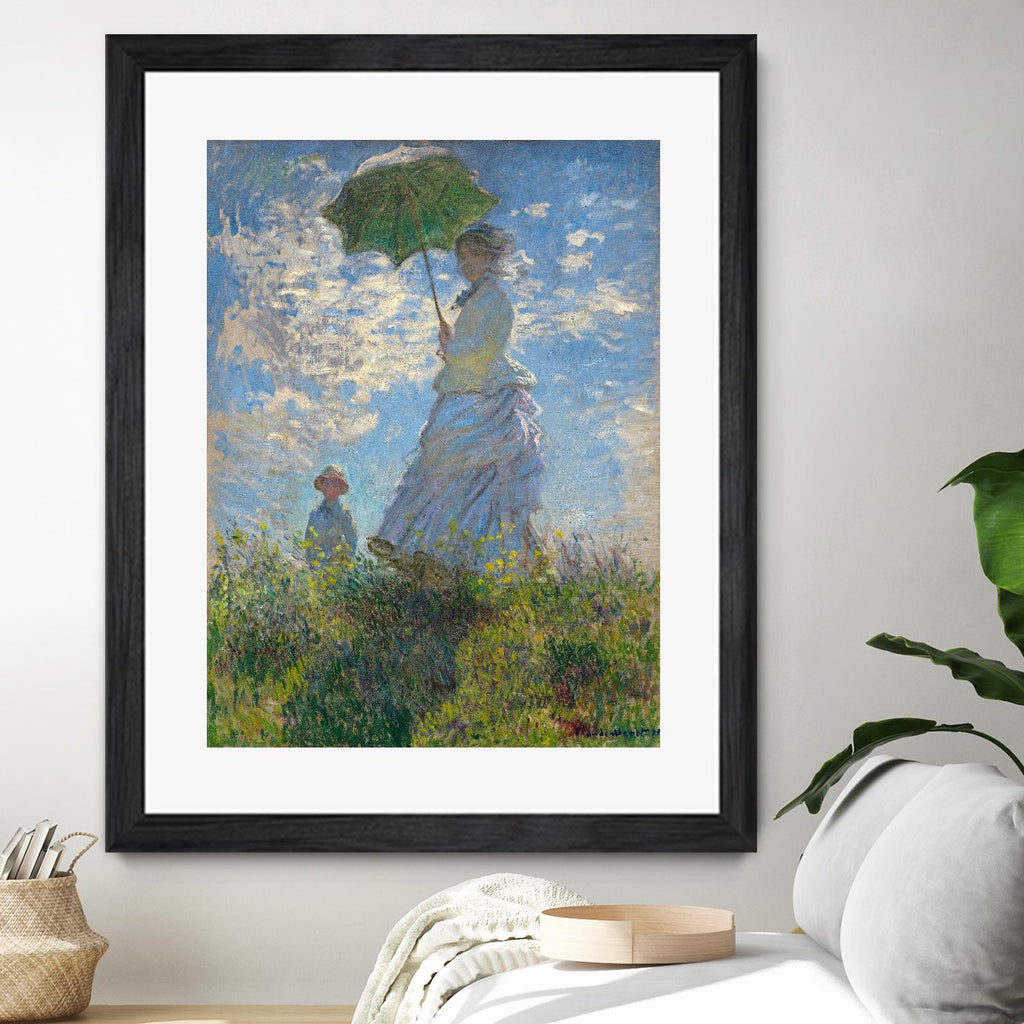 Woman with a Parasol - Madame Monet and Her Son, 1875 by Claude Monet on GIANT ART - masters museum