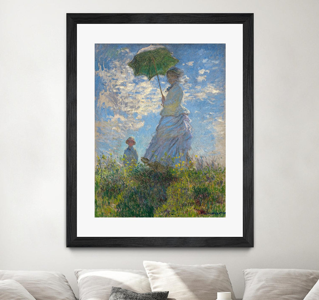 Woman with a Parasol - Madame Monet and Her Son, 1875 by Claude Monet on GIANT ART - masters museum