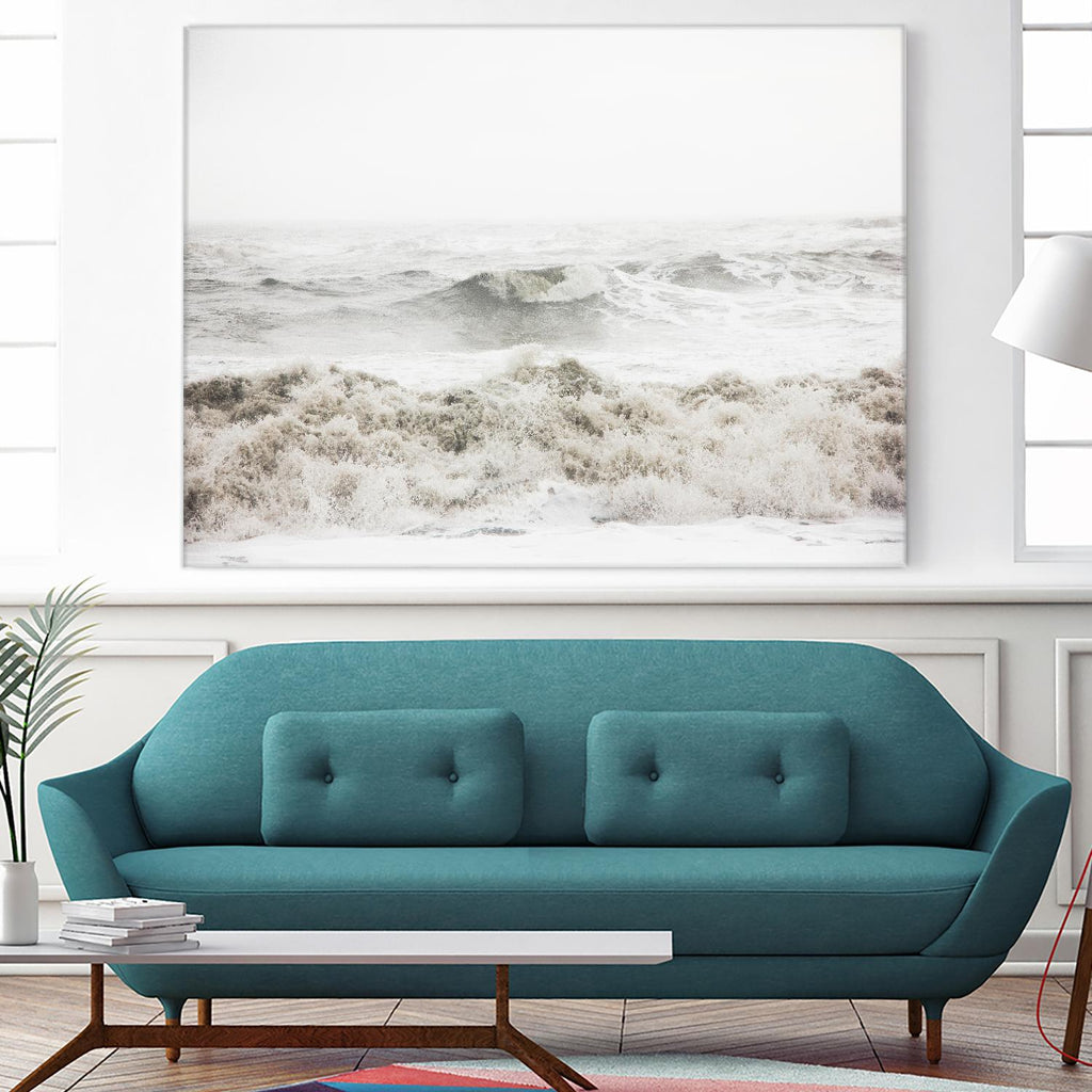 Breaking Waves par Design Fabrikken sur GIANT ART - littoral blanc, paysages, photographie, océan, vagues