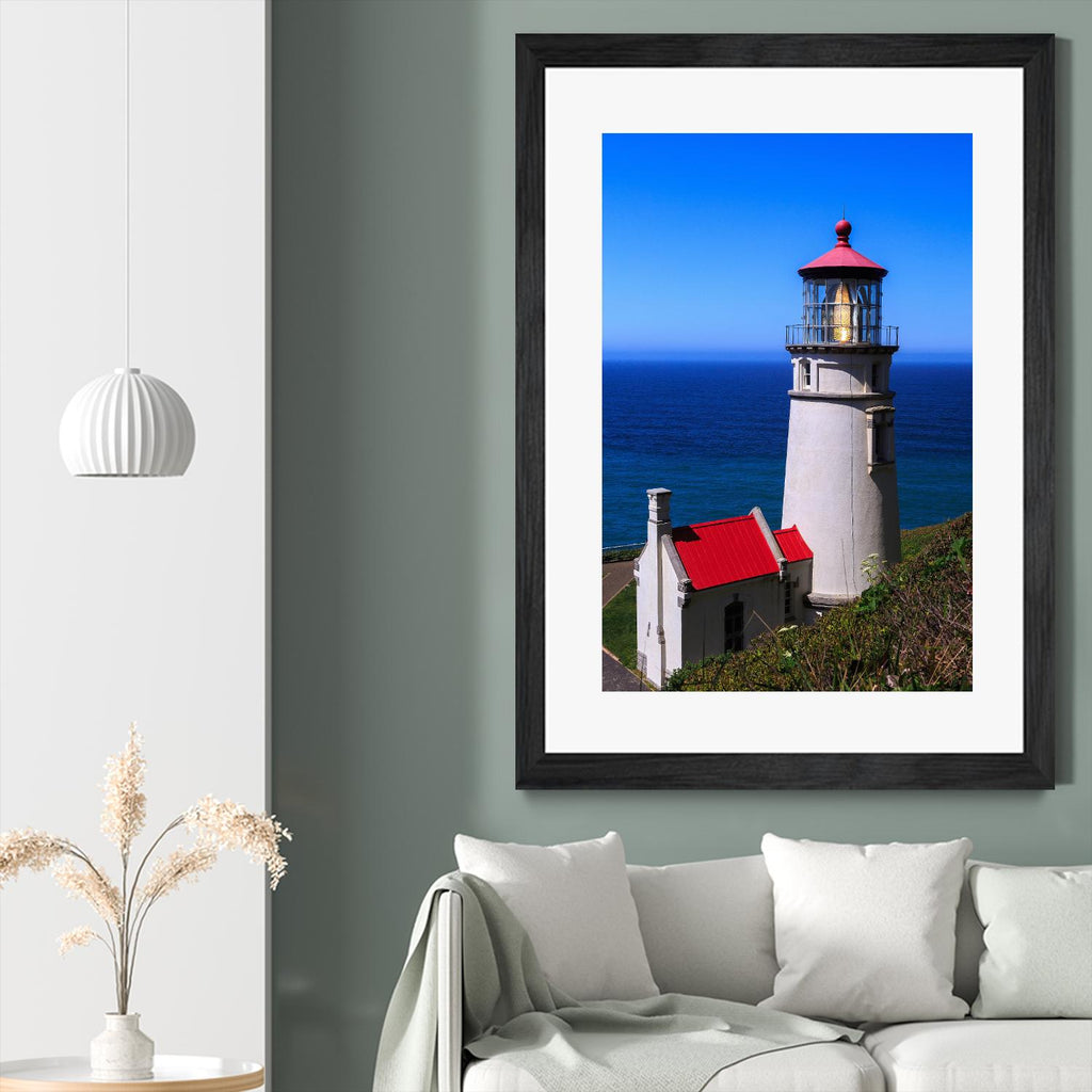 Heceta Head Lighthouse par Shawn/Corinne Severn sur GIANT ART - photographie multicolore ; littoral