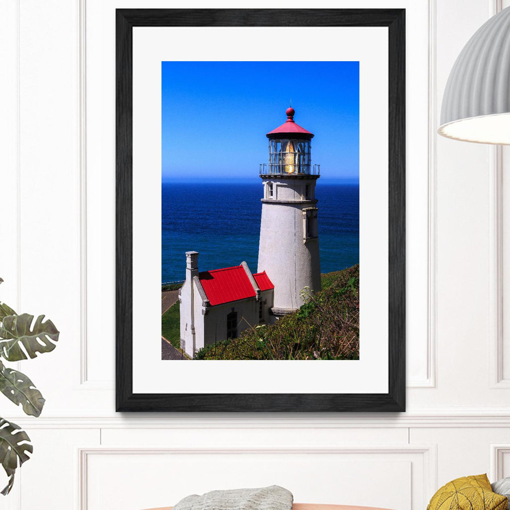 Heceta Head Lighthouse par Shawn/Corinne Severn sur GIANT ART - photographie multicolore ; littoral