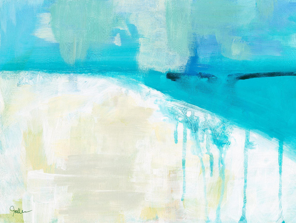 Coastal Blues I de Jan Weiss sur GIANT ART - abstrait beige