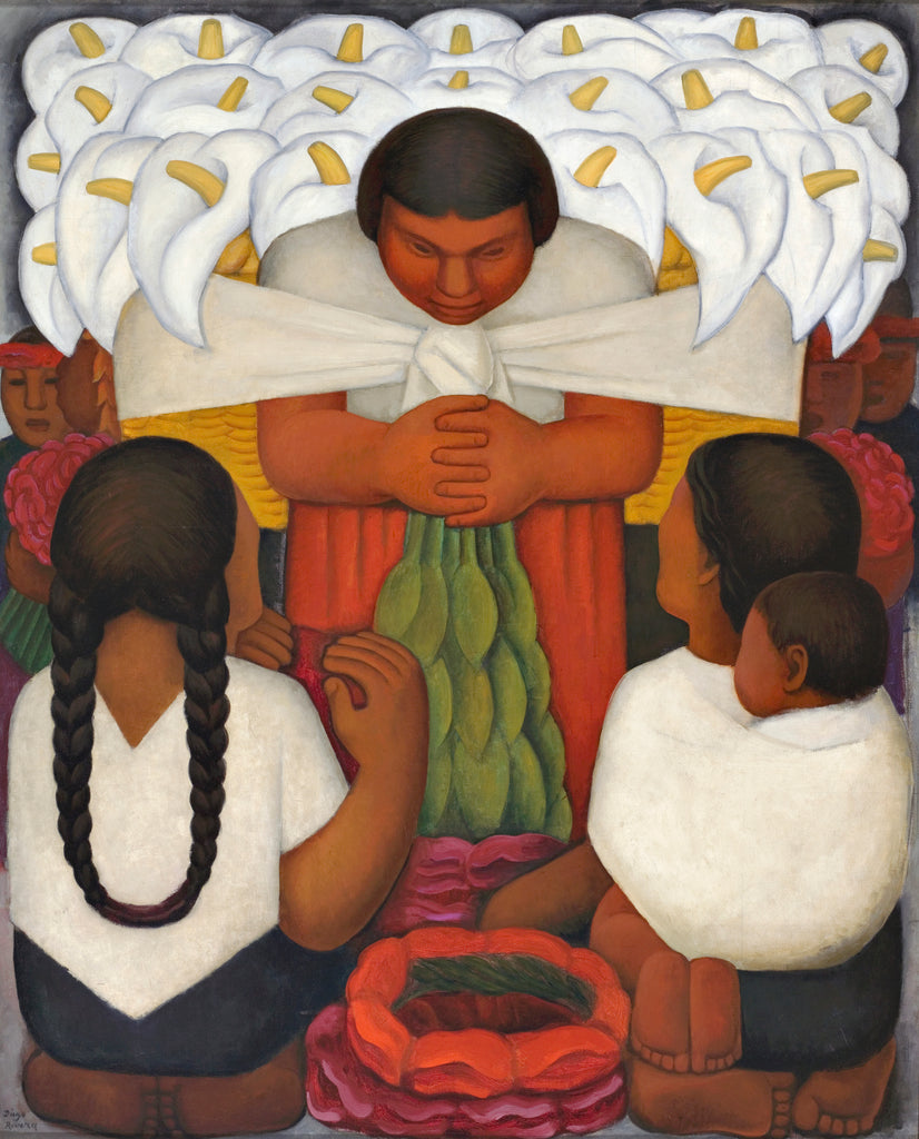Flower Day, 1925 by Diego Rivera on GIANT ART - botanical