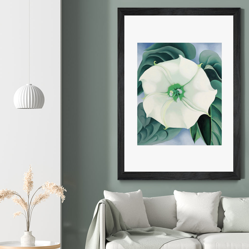 Jimson Weed white Flower, No. 1, 1032 by Georgia O'keeffe on GIANT ART - masters