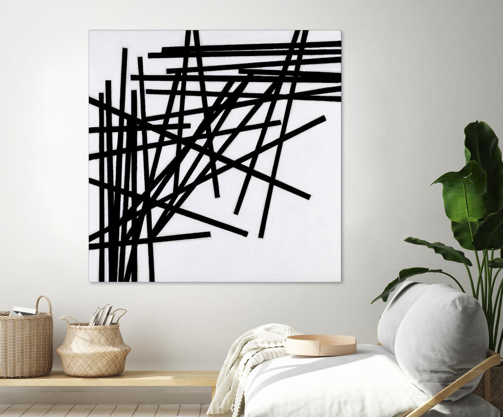 ALUMETTES par Marvin sur GIANT ART - bâtons blanc noir et blanc