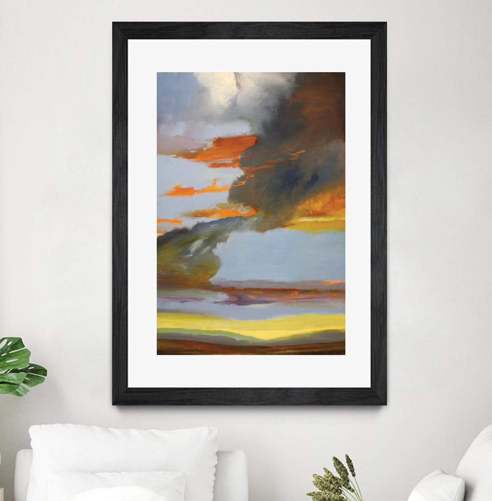 Sunset Path de Judith D'Agostino sur GIANT ART - paysage orange