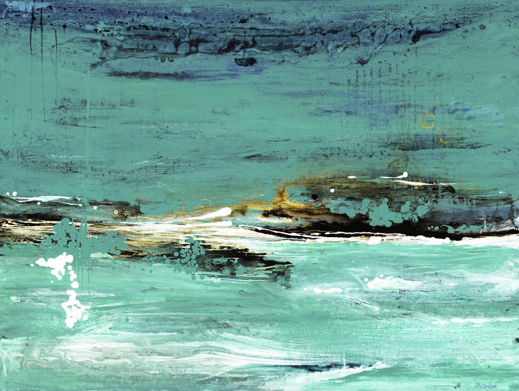 Paradigm Shift de Beth ten Hove sur GIANT ART - abstraction turquoise