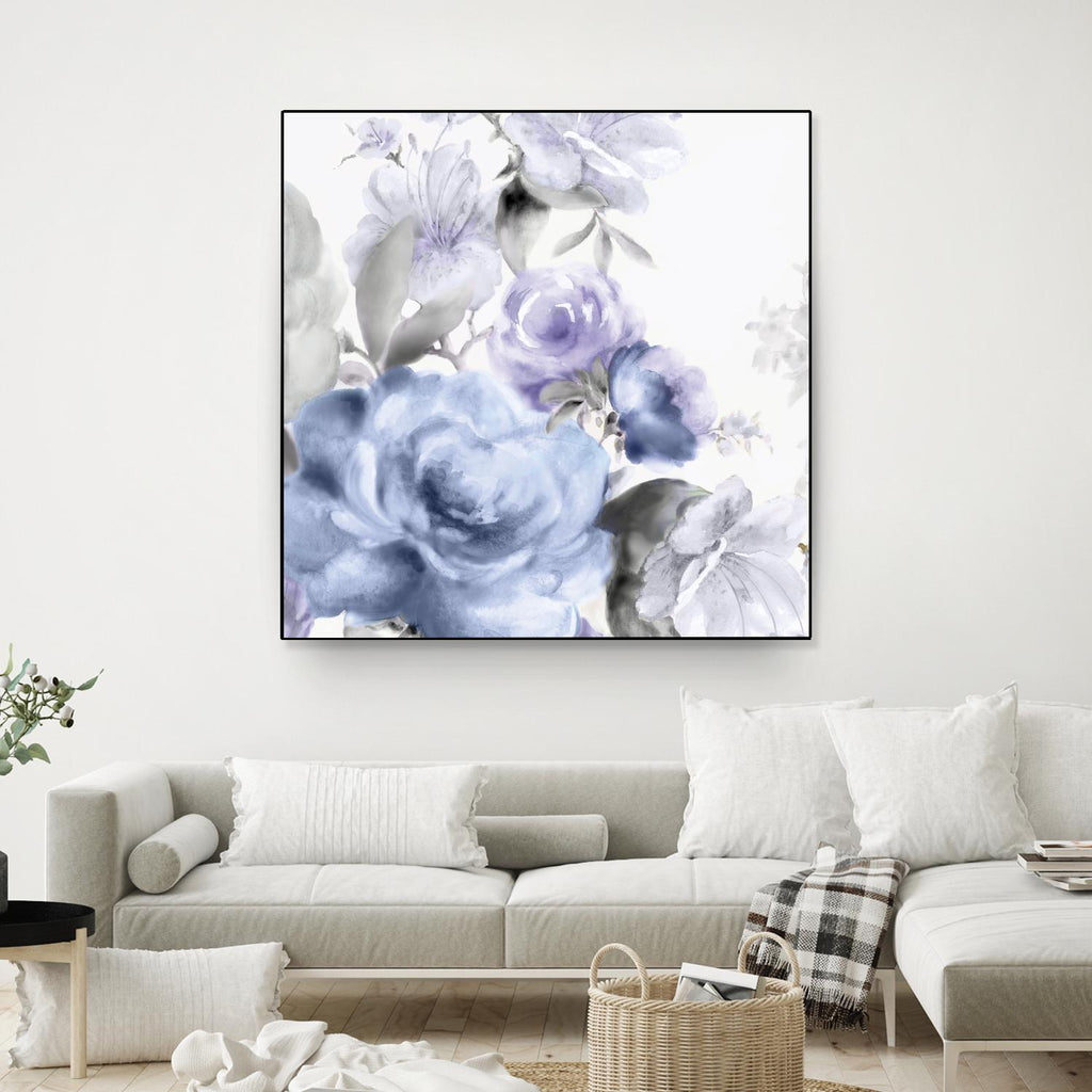 Light Floral I par Eva Watts sur GIANT ART - floral violet