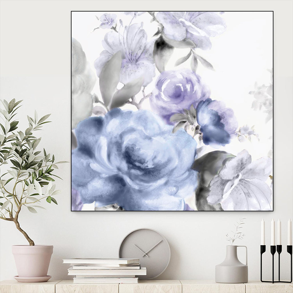 Light Floral I par Eva Watts sur GIANT ART - floral violet