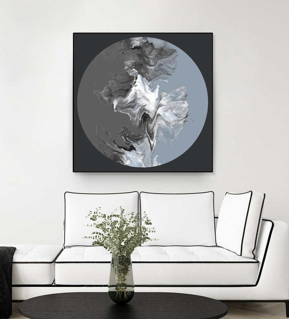 Centered Composed II par Eva Watts sur GIANT ART - formes grises rondes