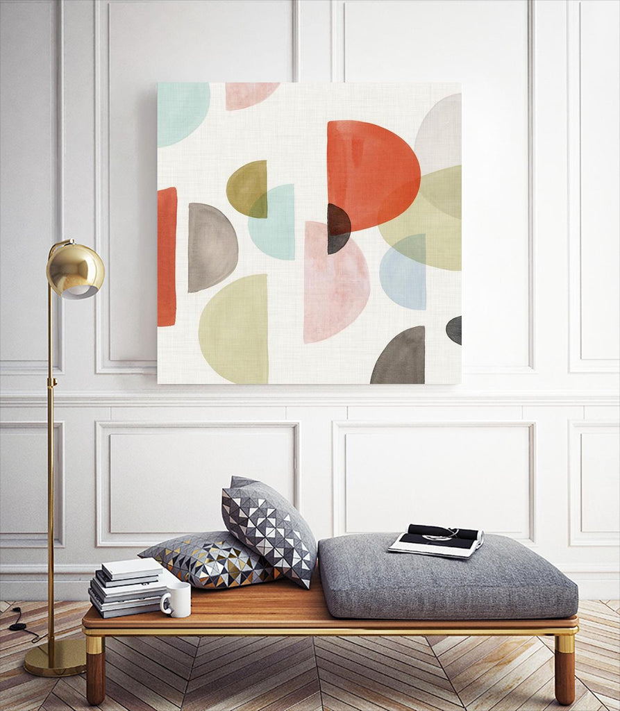 Dot Com I by Isabelle Z on GIANT ART - orange abstract