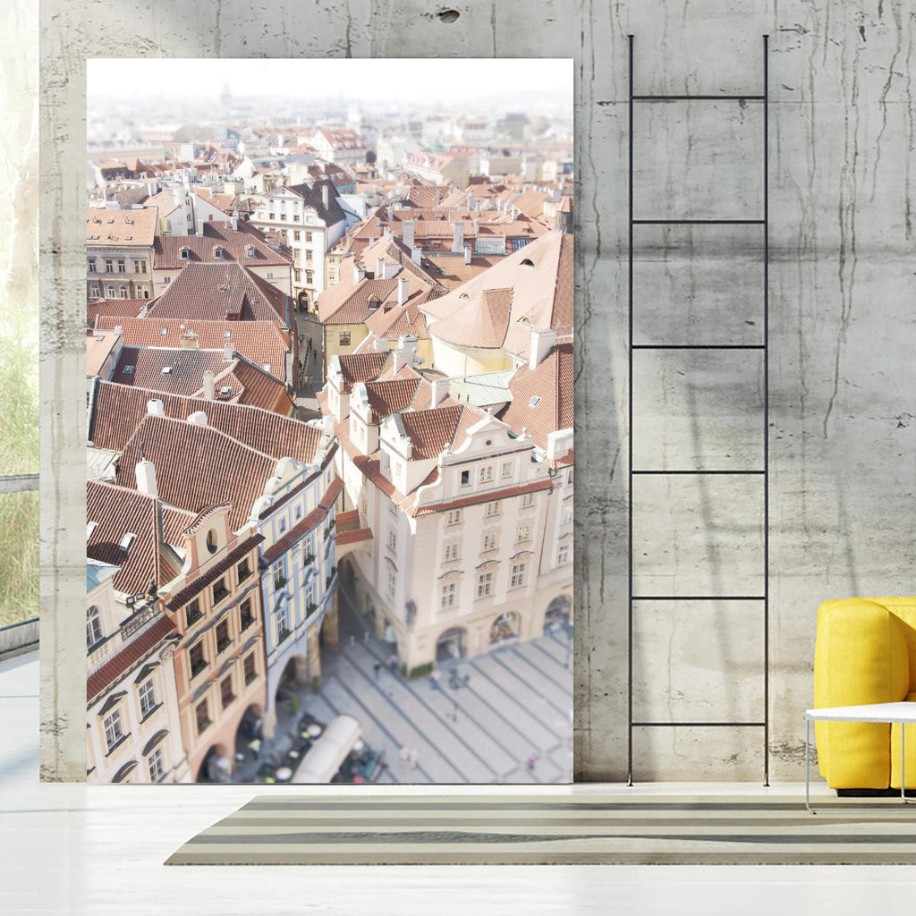 Prague par Georgianna Lane sur GIANT ART - scène de ville blanche