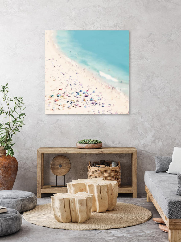 Beach Love d'Ingrid Beddoes sur GIANT ART - scène de mer beige