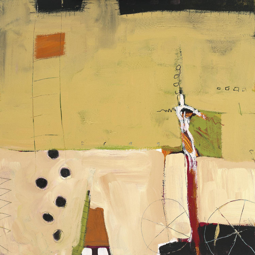 Le Circ II de Mark Pulliam sur GIANT ART - abstrait jaune