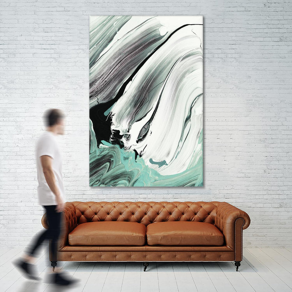 Marble Dust III par PI Studio sur GIANT ART - abstrait blanc