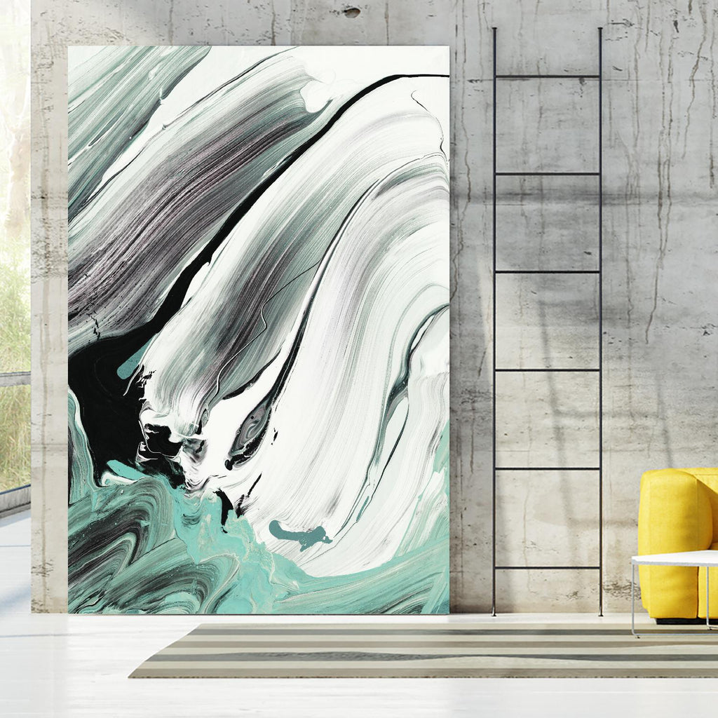 Marble Dust III par PI Studio sur GIANT ART - abstrait blanc