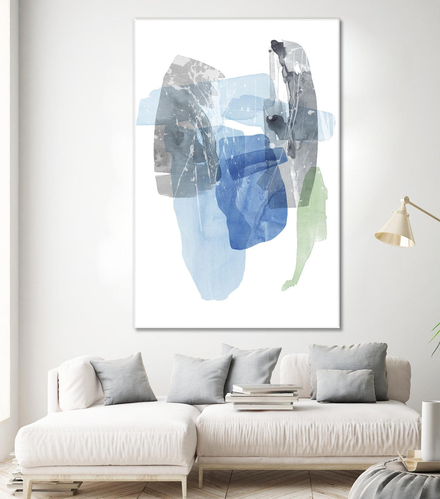 Sky Composition I par PI Studio sur GIANT ART - abstrait bleu