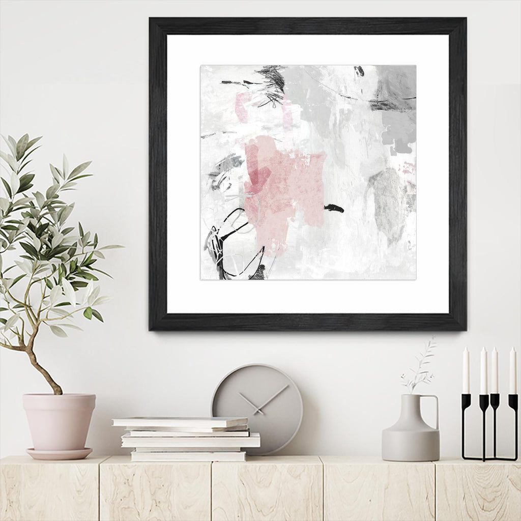 Gray Pink II par PI Studio sur GIANT ART - abstrait rose