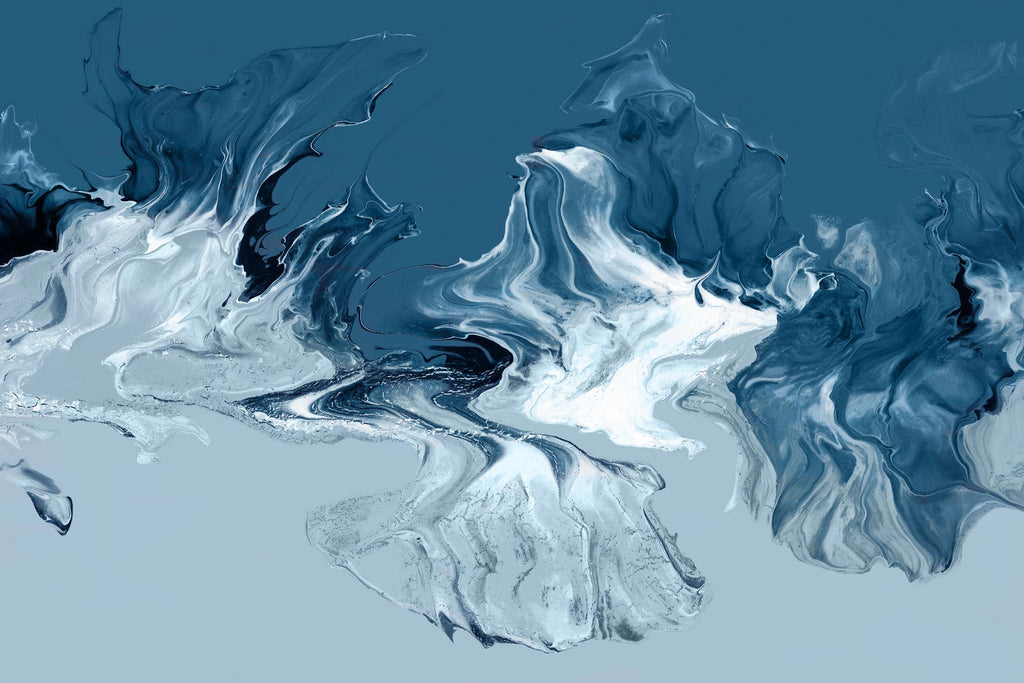 Azure Marble I par PI Studio sur GIANT ART - abstrait