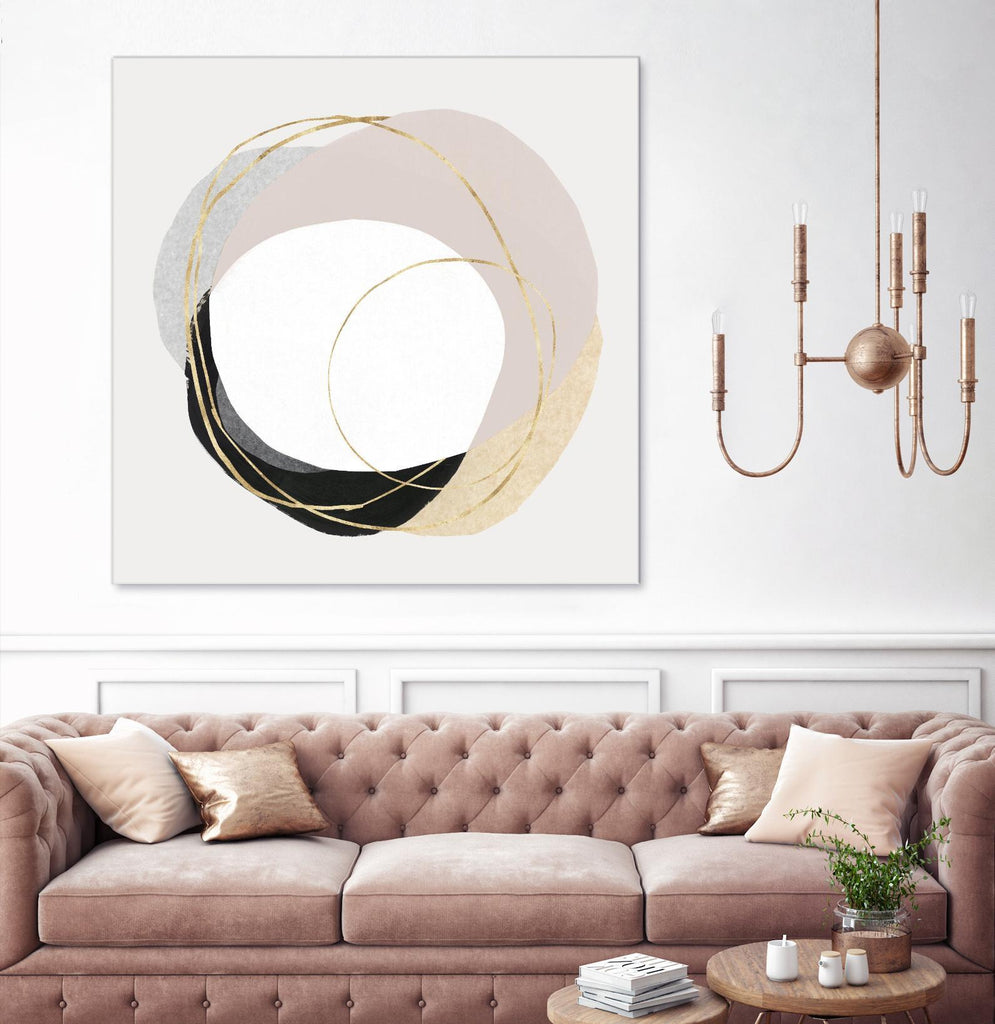 Ring of Gold II par PI Studio sur GIANT ART - or abstrait abstrait