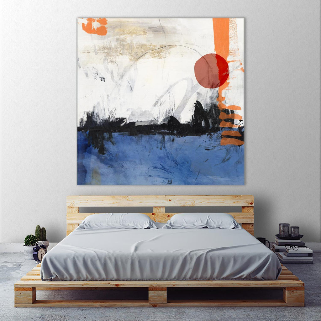 Midnight Rise I par PI Studio sur GIANT ART - abstrait orange